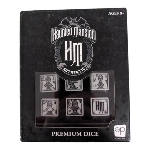 Disney Other - Usaopoly Disney  Haunted Mansion Black/White 6-Piece Dice Set